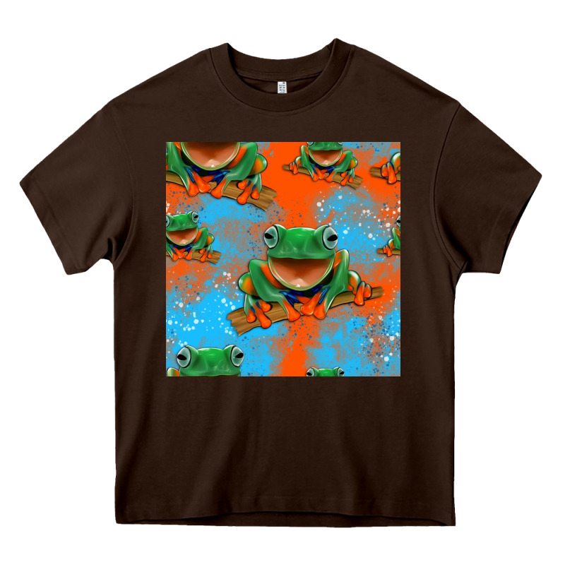 Funny Frogs Seamless Pattern Heavy Core Tee by HRA Design Shop | Teevron
