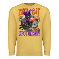 Antique Gold Black cat apothecary Premium Sweatshirt - NancyCooperArtShop