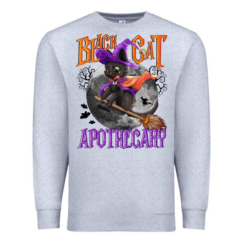 Black Cat Apothecary Premium Sweatshirt by NancyCooperArtShop | Teevron