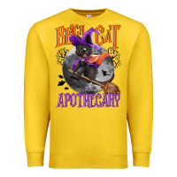 Lemon Black cat apothecary Premium Sweatshirt - NancyCooperArtShop