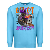 Ocean Blue Black cat apothecary Premium Sweatshirt - NancyCooperArtShop