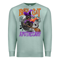 Seafoam Black cat apothecary Premium Sweatshirt - NancyCooperArtShop