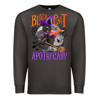 Smoke Black cat apothecary Premium Sweatshirt - NancyCooperArtShop