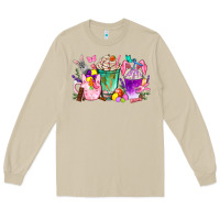 Mushroom Easter coffee cups with Bunny Long Sleeve Tee - NancyCooperArtShop