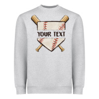 Heather Grey preview custom baseball Heavyweight Sweatshirt - MaliasSmallBusiness