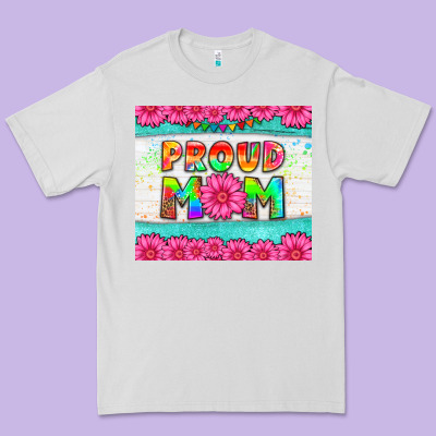Proud Mom Premium Tee Designed By Hra Design Shop
