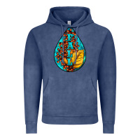 Vintage Denim Fall Teardrop Vintage Hoodie - LillyAllenDesigns
