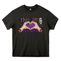 Asphalt this girl loves halloween Heavy Core Tee - CowhideDigitalArt