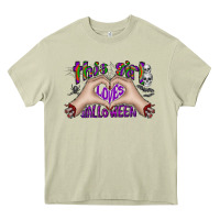 Mossy this girl loves halloween Heavy Core Tee - CowhideDigitalArt