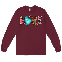 Burgundy gemstone love Long Sleeve Tee - JahusDesignShop