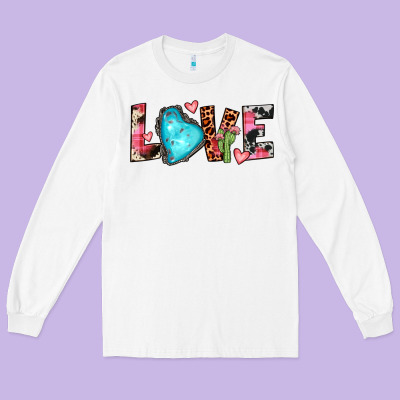 Gemstone Love Long Sleeve Tee Designed By Jahusdesignshop