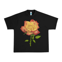 Black rainbow's end rose Urban Heavy Tee - LillyAllenDesigns