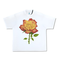 White rainbow's end rose Urban Heavy Tee - LillyAllenDesigns