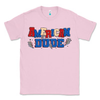 Bubblegum Pink american dude Classic Tee - MaliasSmallBusiness