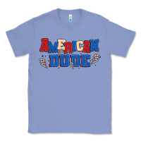 Colony Blue american dude Classic Tee - MaliasSmallBusiness