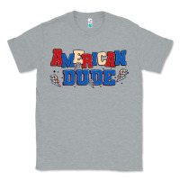 Heather Grey american dude Classic Tee - MaliasSmallBusiness