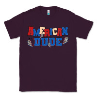 Plum american dude Classic Tee - MaliasSmallBusiness