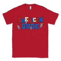 Red american dude Classic Tee - MaliasSmallBusiness