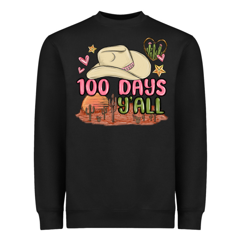100 Days Y'all Malia Heavyweight Sweatshirt by MaliasSmallBusiness | Teevron