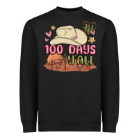 Black 100 days y'all malia Heavyweight Sweatshirt - MaliasSmallBusiness