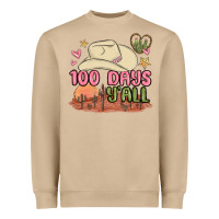 Mushroom 100 days y'all malia Heavyweight Sweatshirt - MaliasSmallBusiness