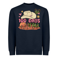 Navy 100 days y'all malia Heavyweight Sweatshirt - MaliasSmallBusiness