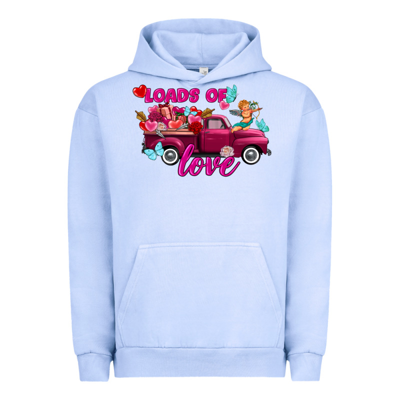 Loads Of Love Valentine's Day Truck Urban Hoodie by FaDigitalArtStudio | Teevron