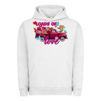 Pigment Lunar Rock Loads of love Valentine's day truck Urban Hoodie - FaDigitalArtStudio
