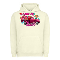 Pigment Pistachio Loads of love Valentine's day truck Urban Hoodie - FaDigitalArtStudio