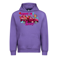 Tulip Loads of love Valentine's day truck Urban Hoodie - FaDigitalArtStudio