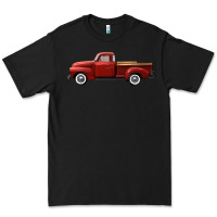 Black western red truck right side view Premium Tee - FaDigitalArtStudio