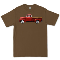 Western Red Truck Right Side View Premium Tee | Teevron