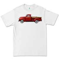 White western red truck right side view Premium Tee - FaDigitalArtStudio