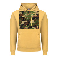 Vintage Mustard camouflage glitter Vintage Hoodie - BarkalooDesign