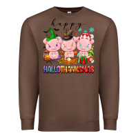 Chestnut happy hallothanksmas pigs Premium Sweatshirt - texasbilliewilder