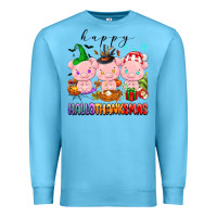 Ocean Blue happy hallothanksmas pigs Premium Sweatshirt - texasbilliewilder