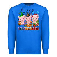 True Royal happy hallothanksmas pigs Premium Sweatshirt - texasbilliewilder