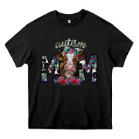 Black autism mom 2 Heavy Core Tee - SublimationCraftShop