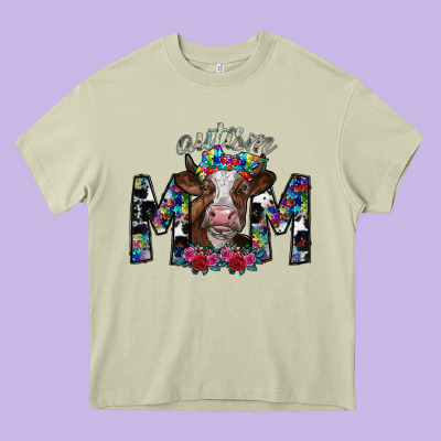 Autism Mom 2 Heavy Core Tee Designed By Sublimationcraftshop
