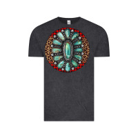 Vintage Black turquoise gemstone christmas ornament Vintage Tee - Jasminsmagicworld