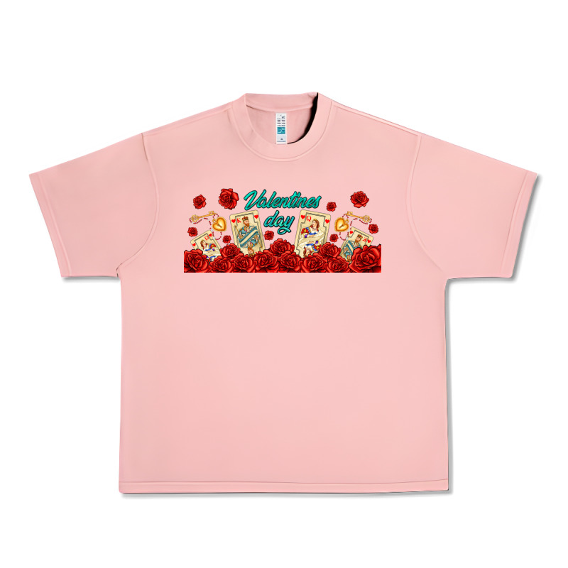 Valentines Day With Playing Cards Urban Heavy Tee by AdoDesignShop | Teevron