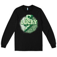 Black st. patrick's day lucky Long Sleeve Tee - MaliasSmallBusiness