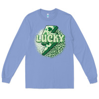 Colony Blue st. patrick's day lucky Long Sleeve Tee - MaliasSmallBusiness
