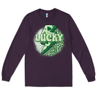 Plum st. patrick's day lucky Long Sleeve Tee - MaliasSmallBusiness
