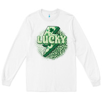 White st. patrick's day lucky Long Sleeve Tee - MaliasSmallBusiness