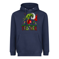 Navy Christmas Character Heavyweight Hoodie - NancyCooperArtShop