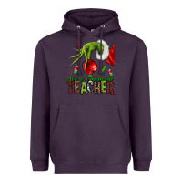 Plum Christmas Character Heavyweight Hoodie - NancyCooperArtShop