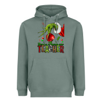 Sage Christmas Character Heavyweight Hoodie - NancyCooperArtShop