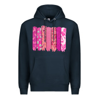 Navy Cancer brushstroke Cancer Awareness Premium Hoodie - HowdyJamesFarm