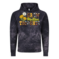 Cloud Black grow positive thoughts Vintage Hoodie - NancyCooperArtShop
